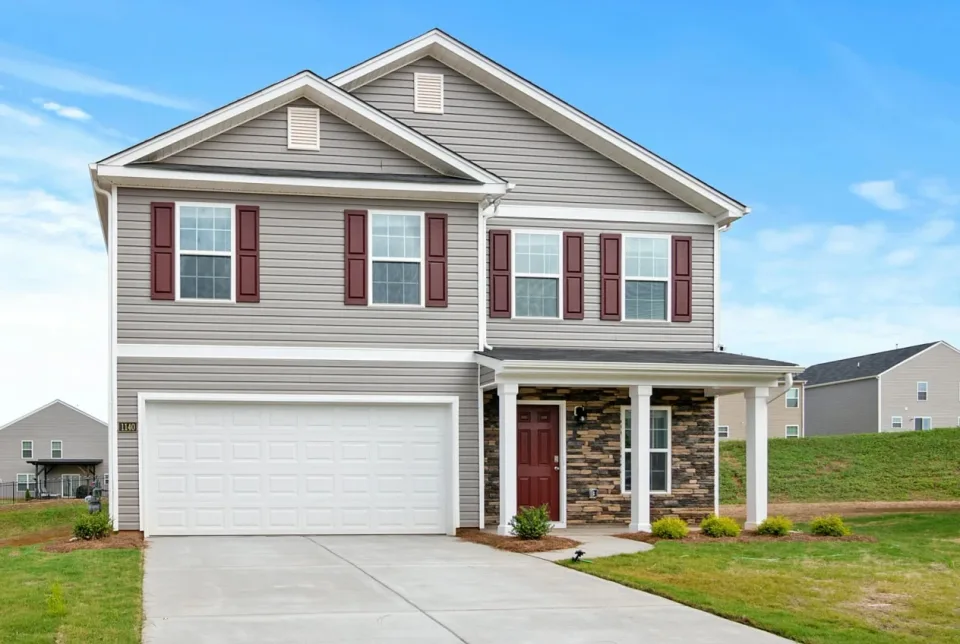 House with grey siding